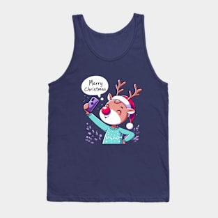 Rudolph Red Nose Reindeer Tank Top